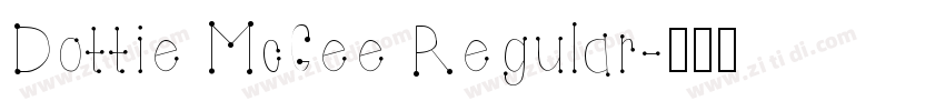 Dottie McGee Regular字体转换